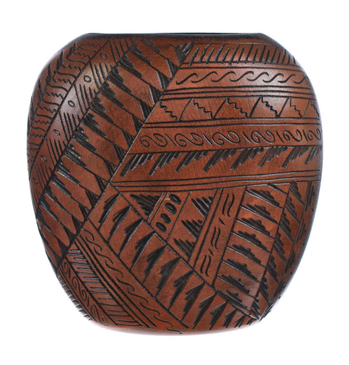 Hand Crafted Eagle Navajo Vase JX125598